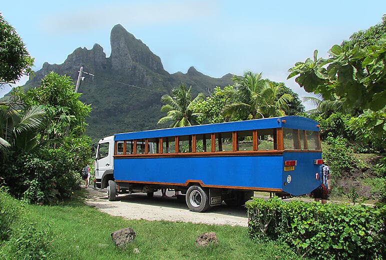 Bora Bora island tour by "Le truck"