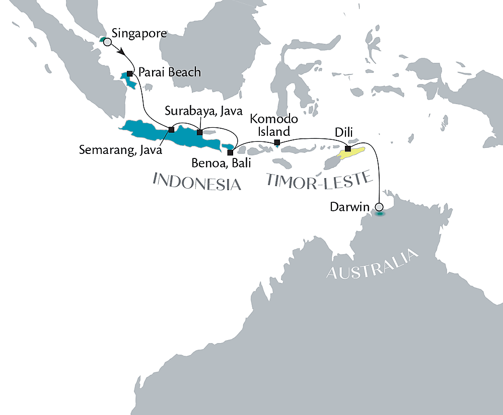 Immersive Indonesia: Singapore to Australia